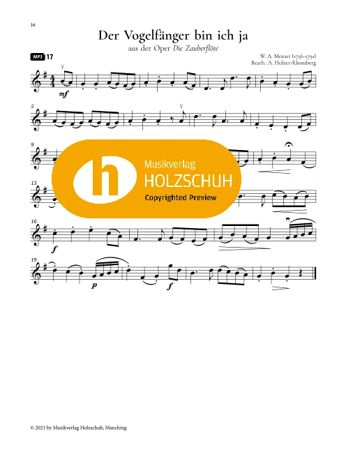 Der Vogelfänger bin ich ja